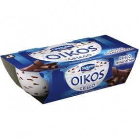 DANONE OIKOS yogur griego con stracciatella pack 4